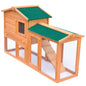 Outdoor Large Rabbit Hutch 145X45X84 Cm Wood