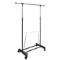 Adjustable Clothes Rack With 2 Hanging Rails 2 Pcs