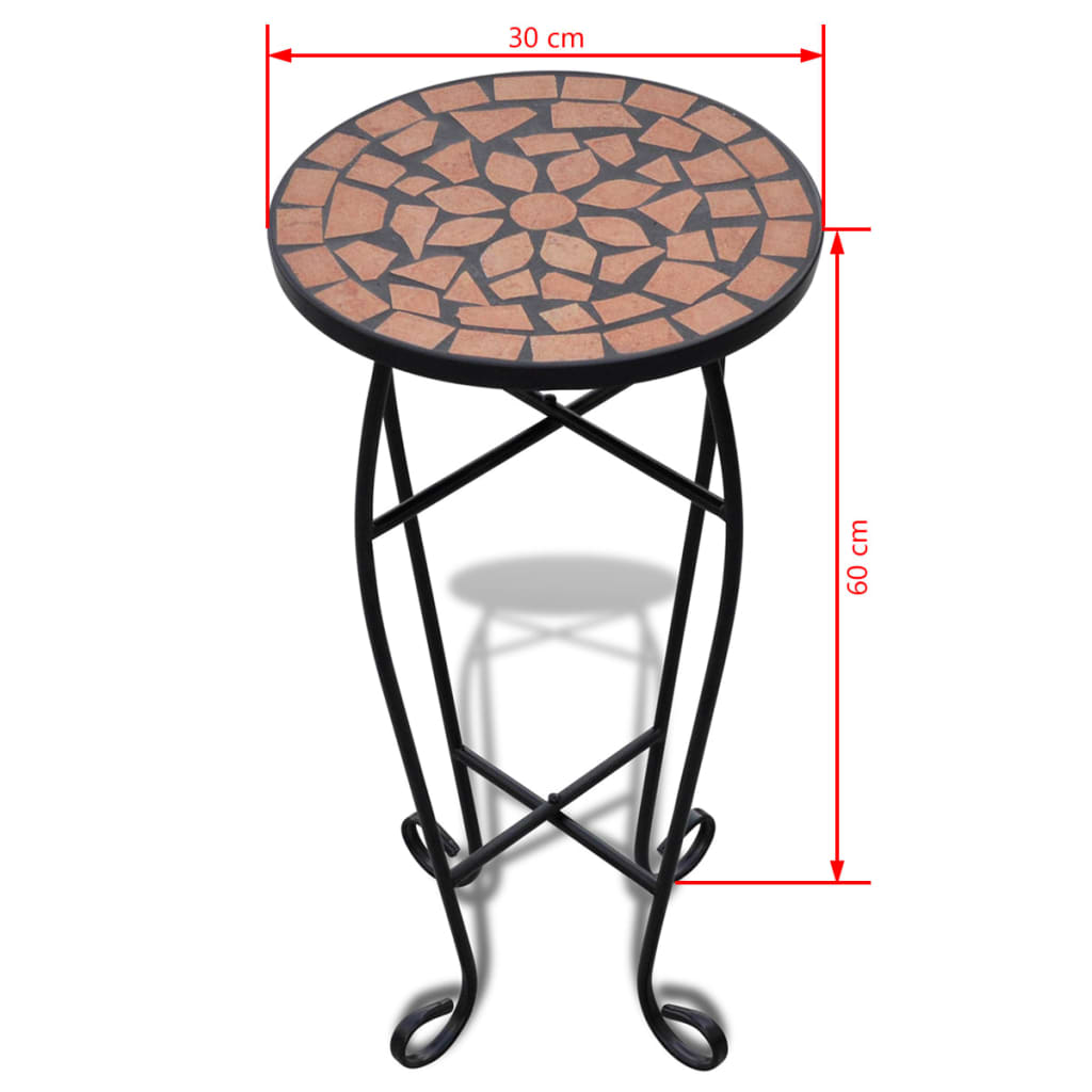 Mosaic Side Table Plant Table
