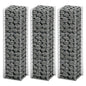 Gabion Set 3 Pcs Galvanised Wire