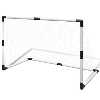 Mini Soccer Goals Post Net Set 2 Pcs For Kids 91.5 X 48 X 61 Cm