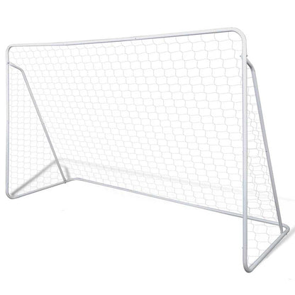 Soccer Goal Post Net Set Steel 240 X 90 X 150 Cm High-Quality