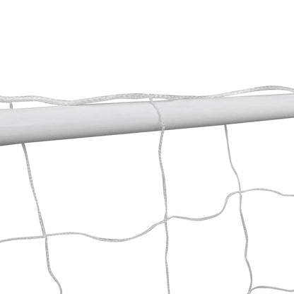 Soccer Goal Post Net Set Steel 240 X 90 X 150 Cm High-Quality