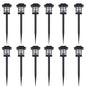 Outdoor Solar Lamp Led Light Set 12 Pcs With Spike 8.6 X 8.6 X 38 Cm