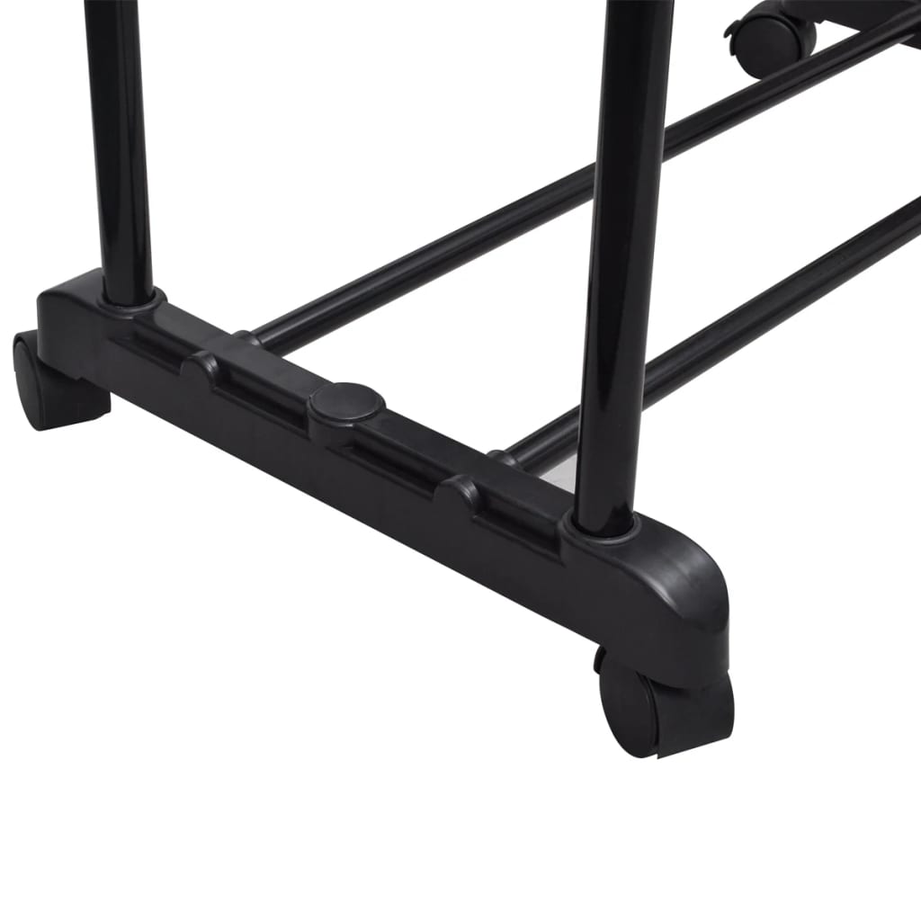 Adjustable Clothes Rack With 2 Hanging Rails 2 Pcs