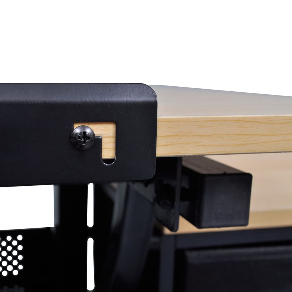 Three Drawers Drawing Table With Stool