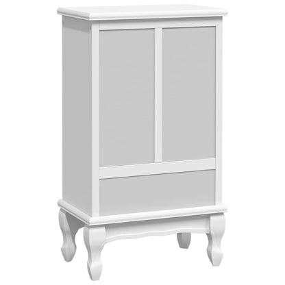 Cabinet With 5 Drawers 2 Shelves White