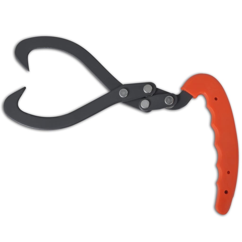 4 Pcs Log Tongs With Pvc Handle