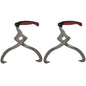 2 Pcs Log Tongs With Tpr Handle