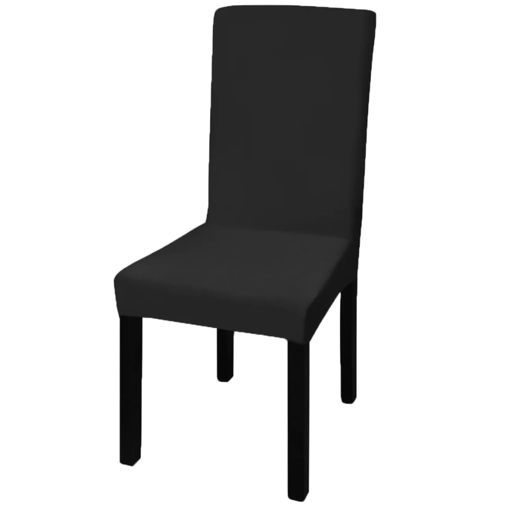 6 Pcs Straight Stretchable Chair Cover