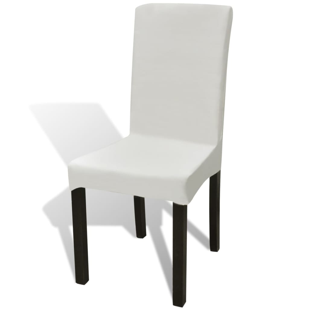6 Pcs Straight Stretchable Chair Cover