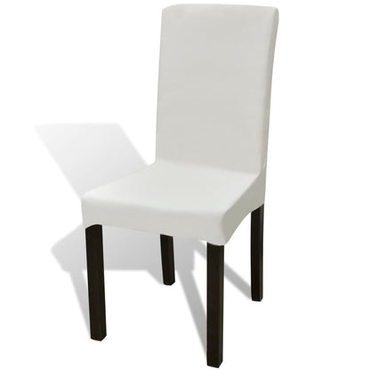 6 Pcs Straight Stretchable Chair Cover