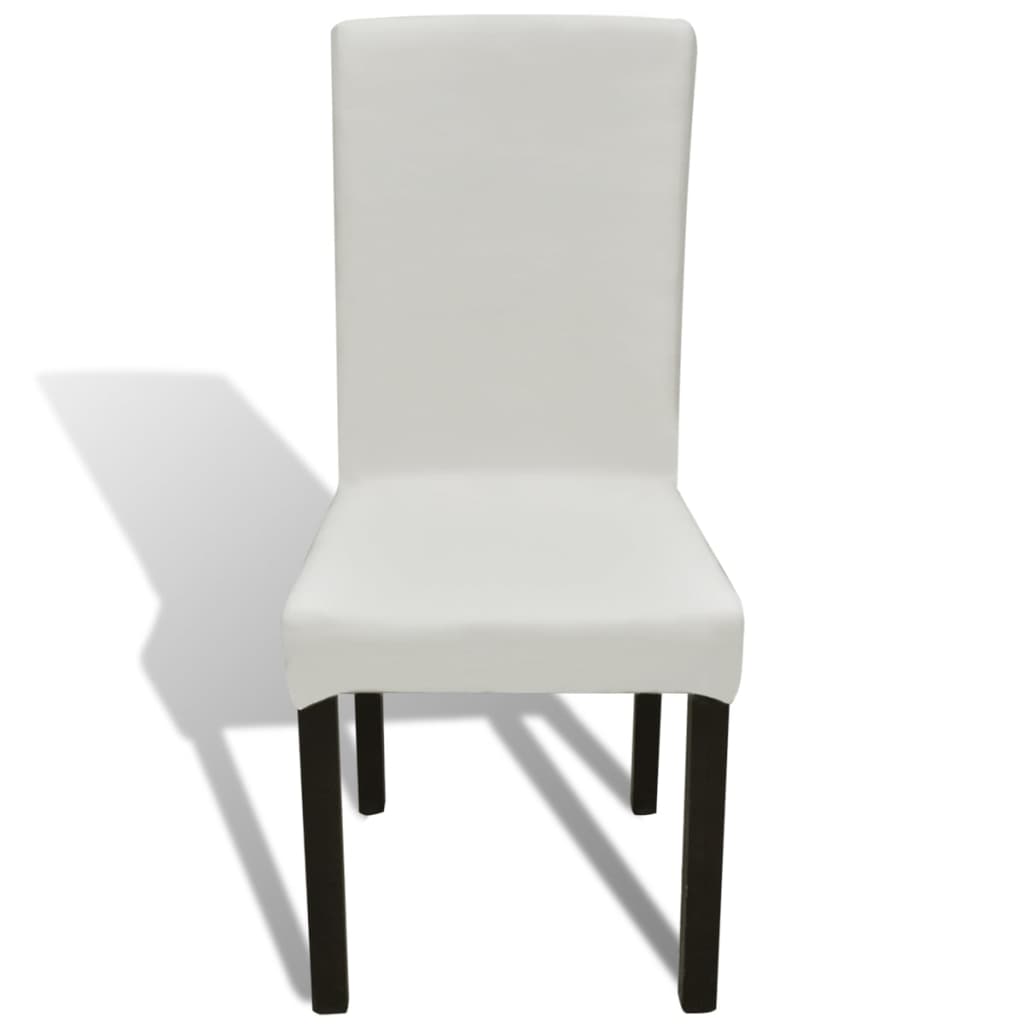 6 Pcs Straight Stretchable Chair Cover