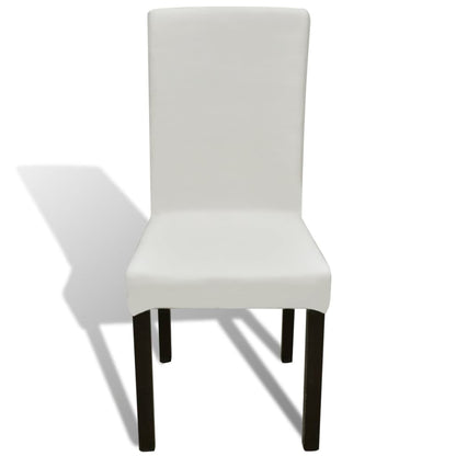 6 Pcs Straight Stretchable Chair Cover