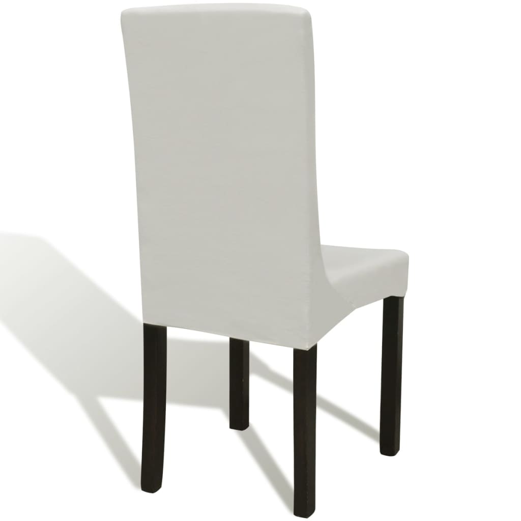 6 Pcs Straight Stretchable Chair Cover