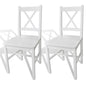 Dining Chairs 2 Pcs Pinewood