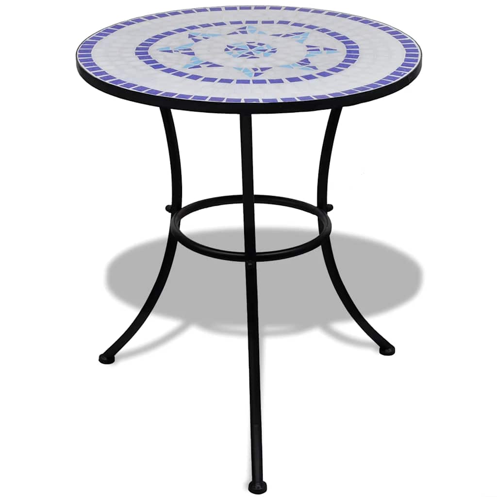 Bistro Table And White 60 Cm Mosaic