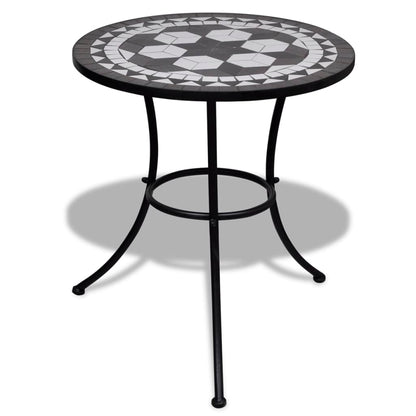 Bistro Table And White 60 Cm Mosaic