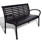 Twin Garden Bench Steel And Wpc