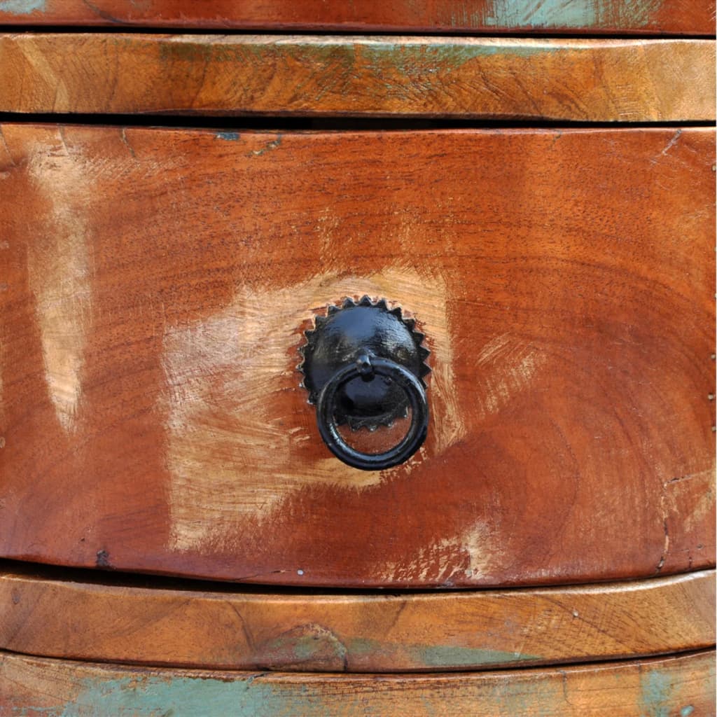 Reclaimed Cabinet With 3 Drawers Solid Wood