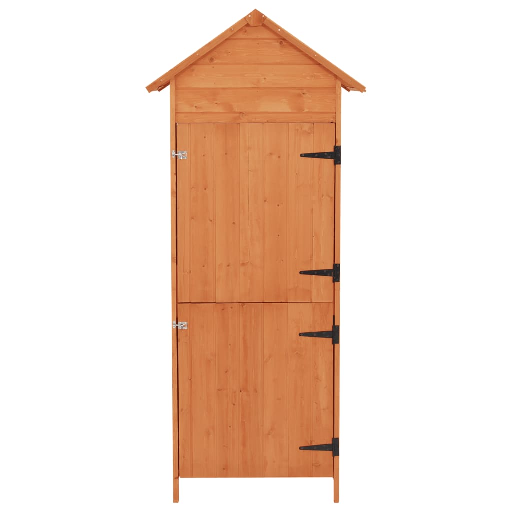 Garden Storage Cabinet Brown 42.5X64X190 Cm
