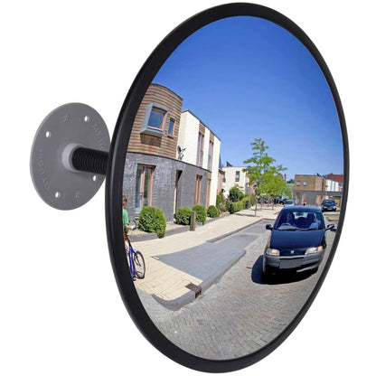 Convex Traffic Mirror Acrylic Black 30 Cm Indoor