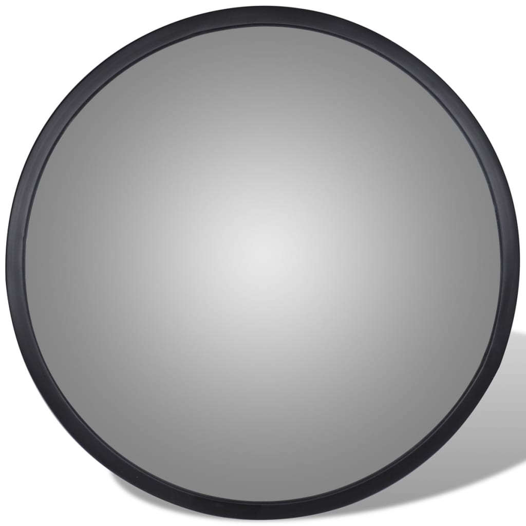 Convex Traffic Mirror Acrylic Black 30 Cm Indoor
