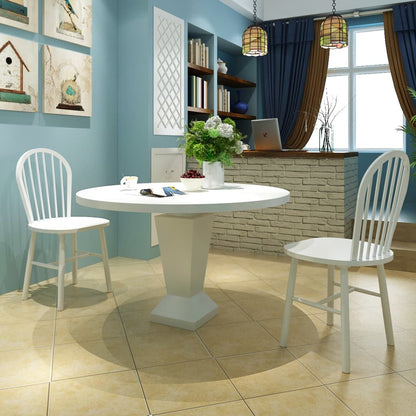 Dining Chairs 6 Pcs Solid Rubber Wood
