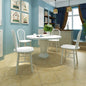 Dining Chairs 6 Pcs Solid Rubber Wood
