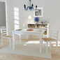 Dining Chairs 6 Pcs Solid Wood And Velvet