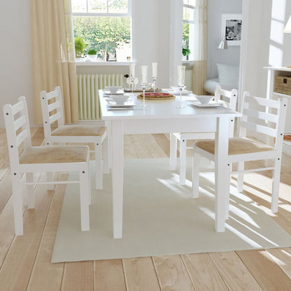 Dining Chairs 6 Pcs Solid Wood And Velvet