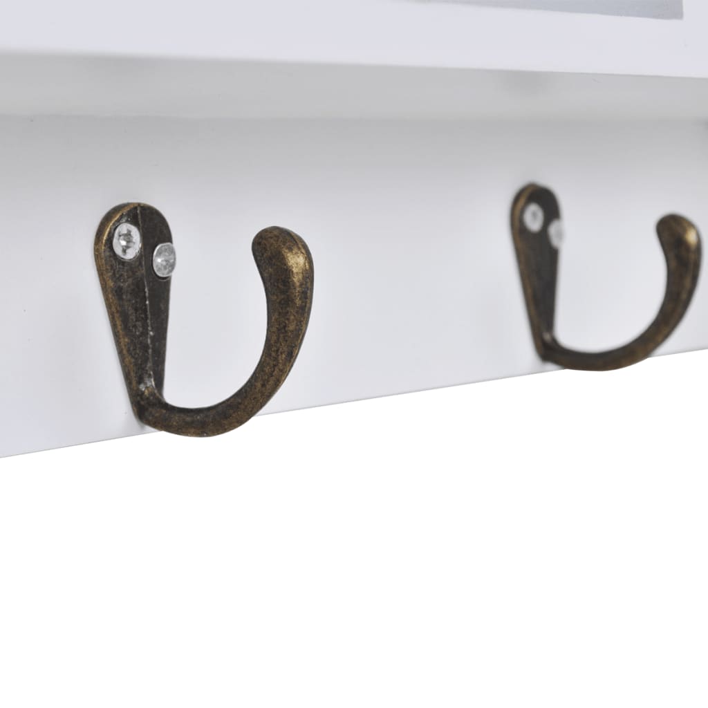 Wall Cabinet For Keys And Jewellery With Doors And Hooks