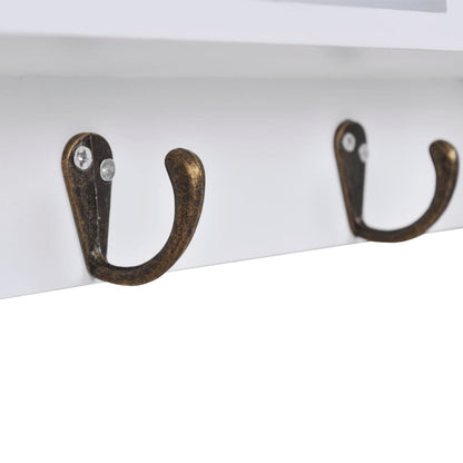 Wall Cabinet For Keys And Jewellery With Doors And Hooks