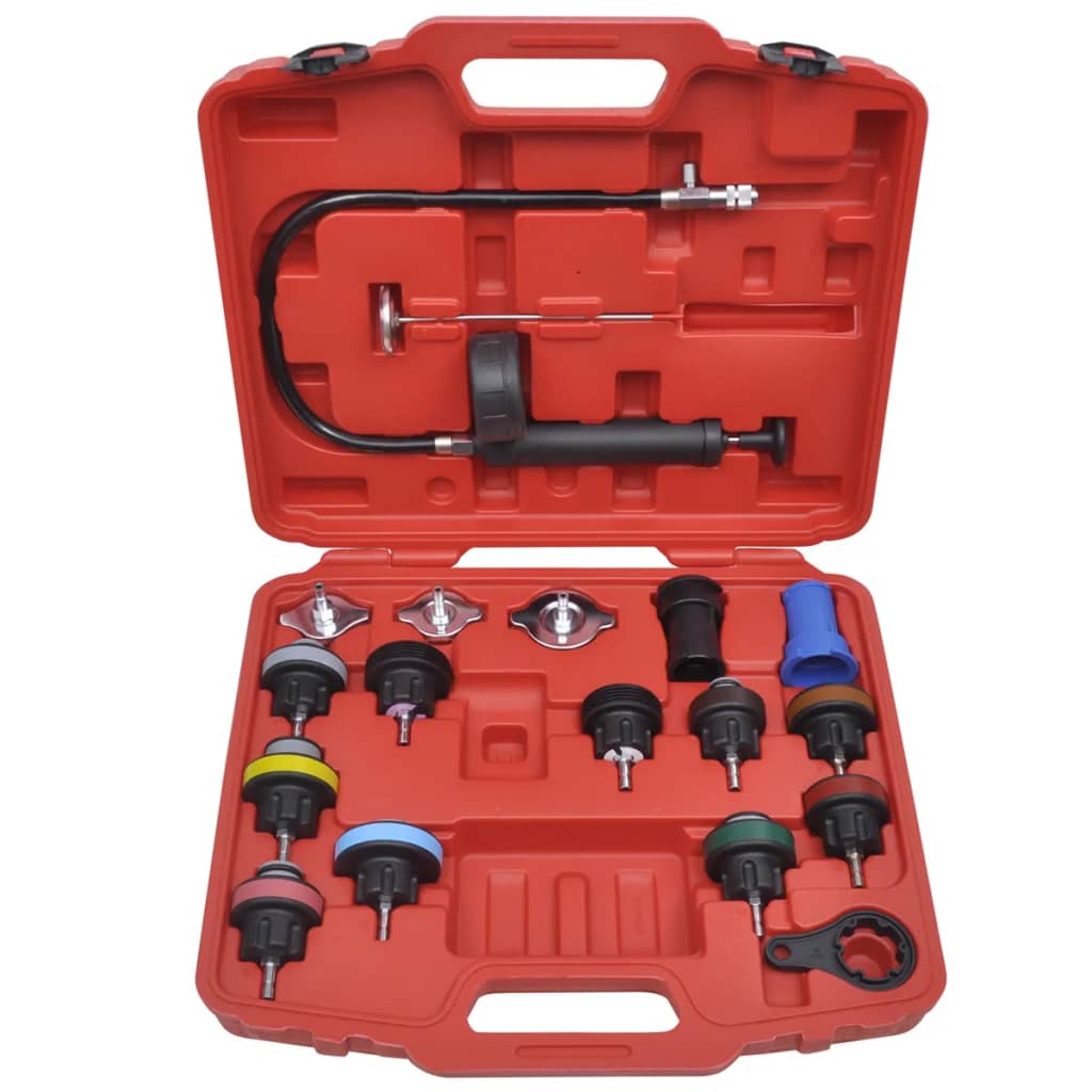 18 Pcs Radiator Pressure Tester Kit