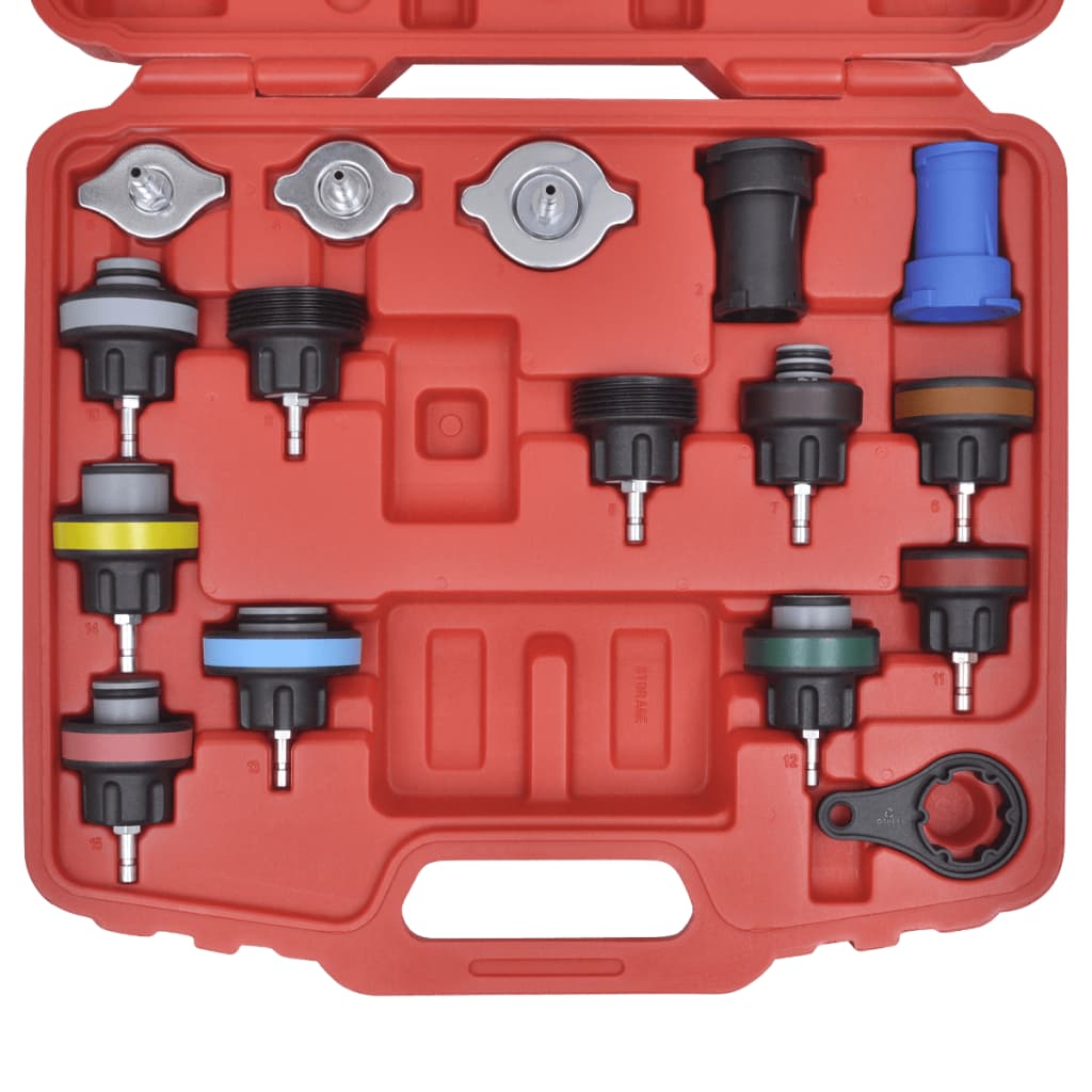18 Pcs Radiator Pressure Tester Kit