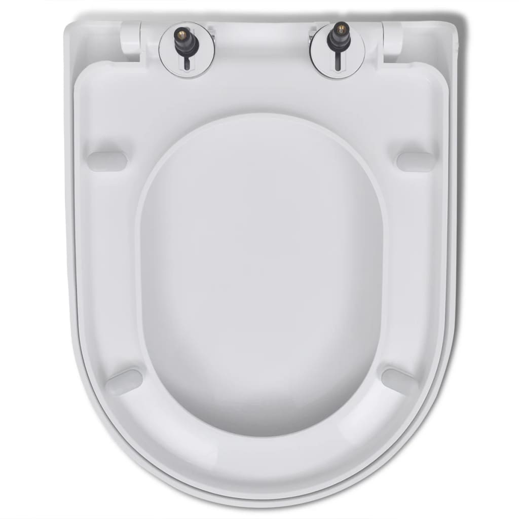 Soft-Close Toilet Seat With Quick-Release Design Square