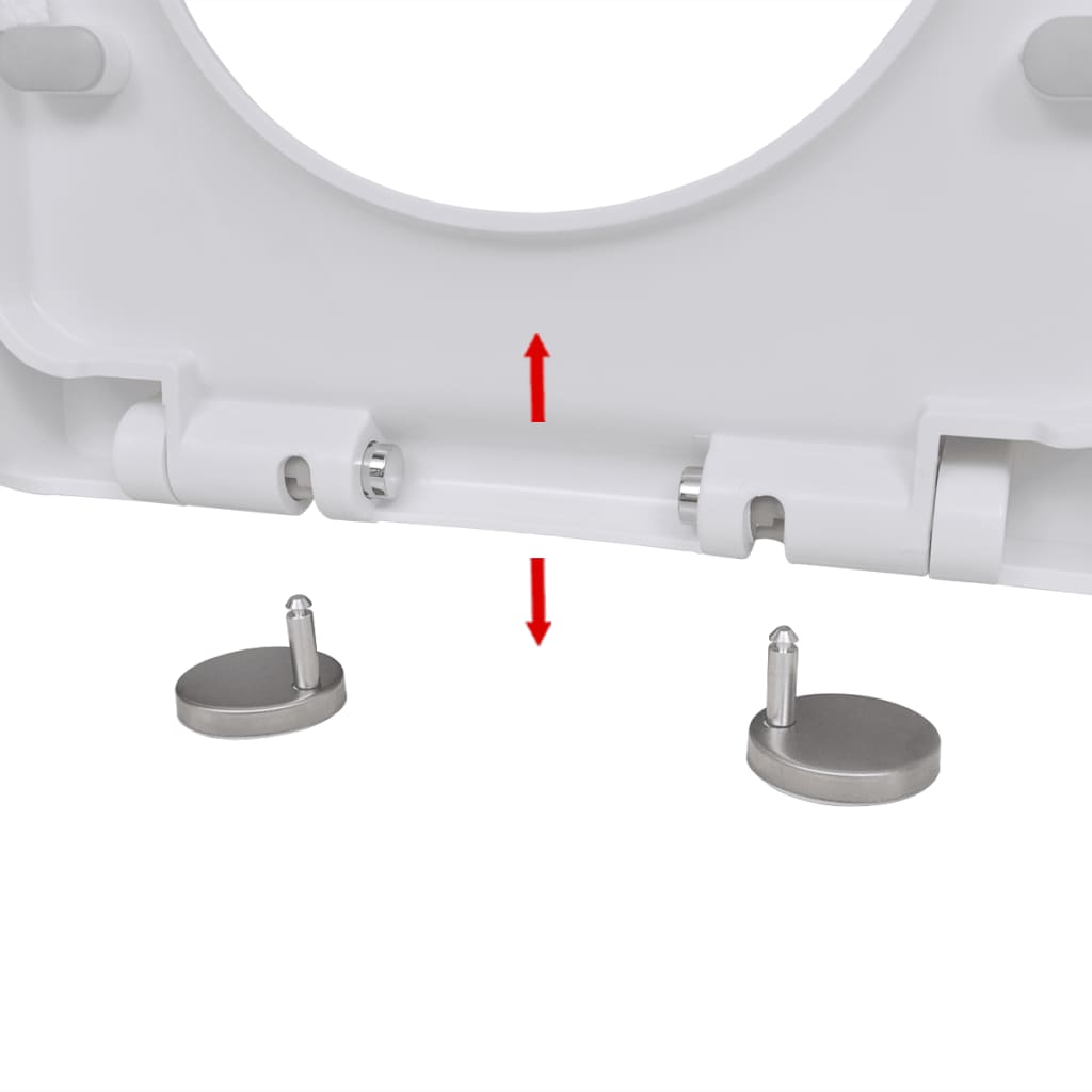 Soft-Close Toilet Seat With Quick-Release Design Square