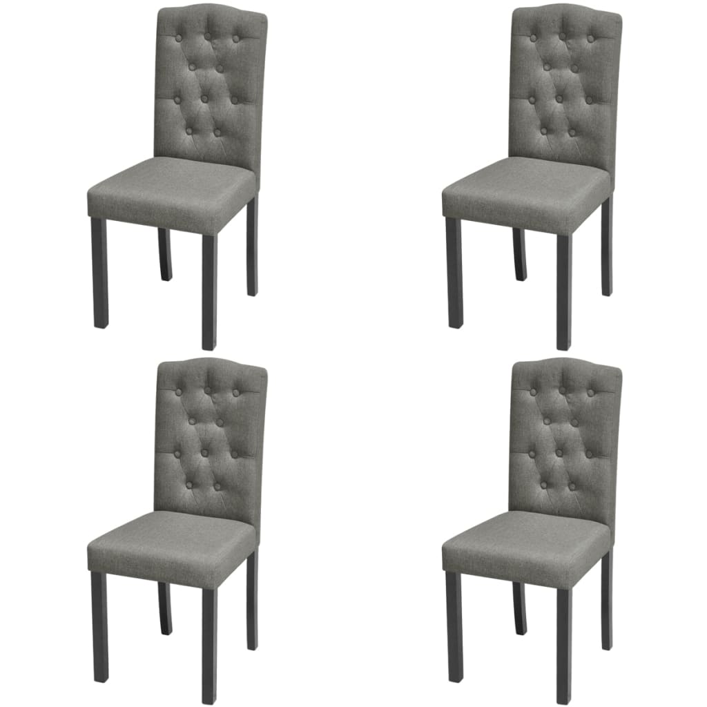 Dining Chairs 4 Pcs Fabric