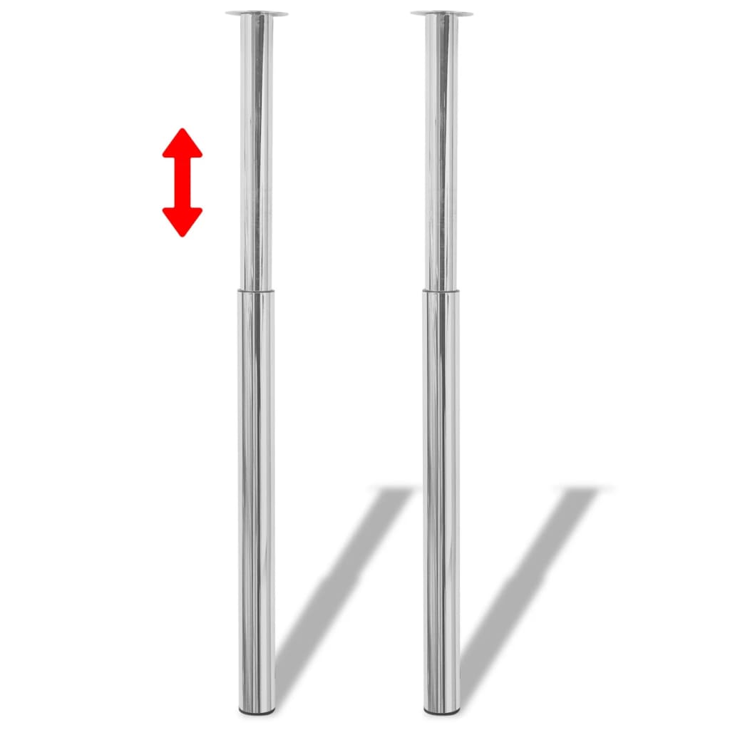 Telescopic Table Legs 2 Pcs 710 Mm-1100 Mm