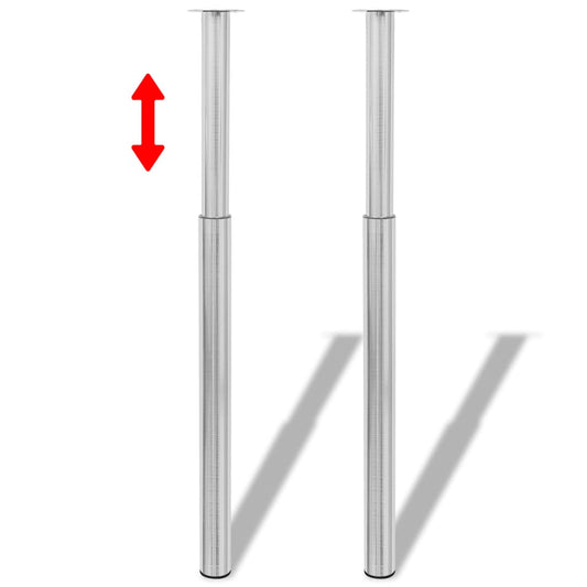 Telescopic Table Legs 2 Pcs 710 Mm-1100 Mm
