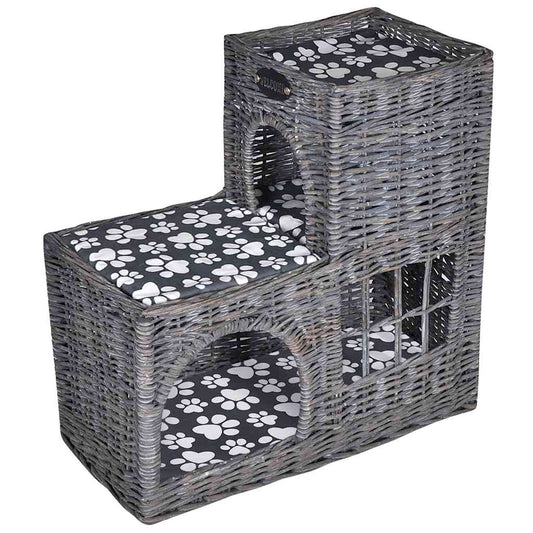 Willow Cat Tree Pet House/Bed/Castle/Scratching Post With Cushion