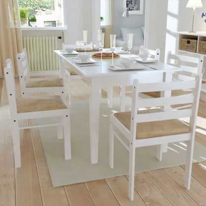 Dining Chairs 6 Pcs Solid Wood And Velvet
