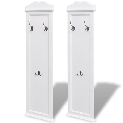 Coat Racks 2 Pcs White