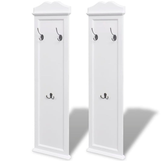 Coat Racks 2 Pcs White