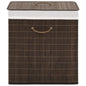 Bamboo Laundry Bin Rectangular Natural