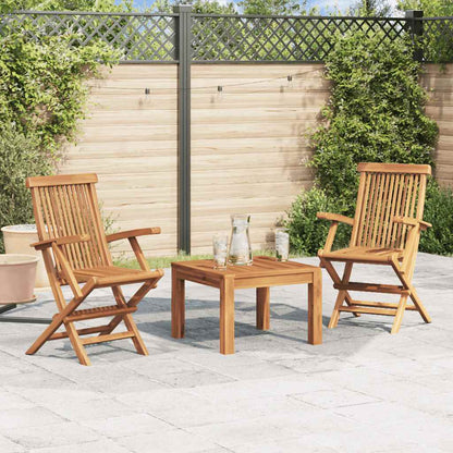 Folding Garden Chairs 4 Pcs Solid Teak Wood