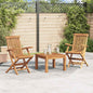 Folding Garden Chairs 4 Pcs Solid Teak Wood