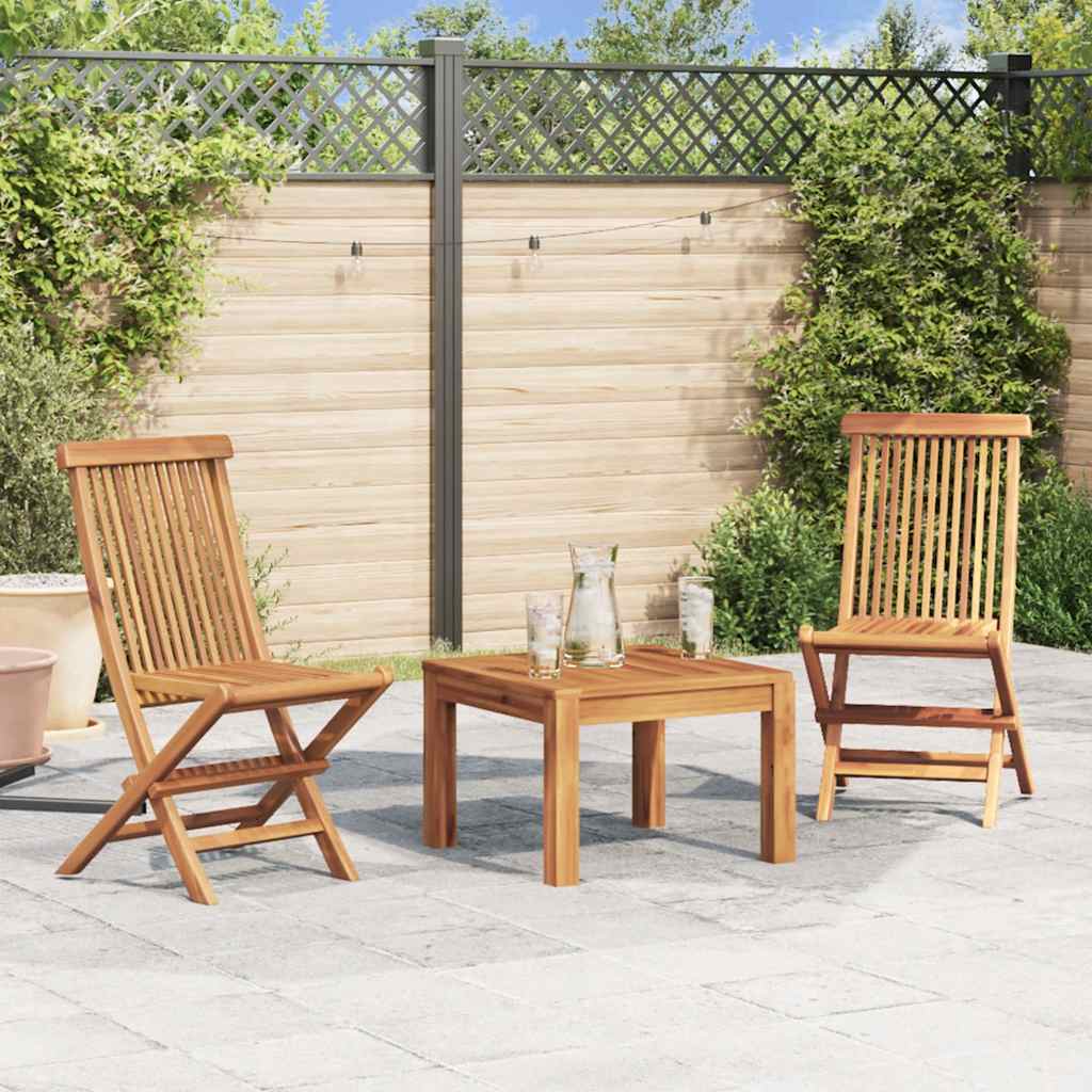 Folding Garden Chairs 6 Pcs Solid Teak Wood