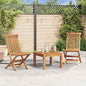 Folding Garden Chairs 6 Pcs Solid Teak Wood