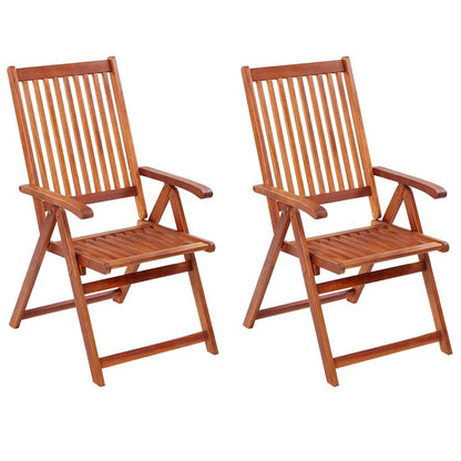 Folding Garden Chairs 4 Pcs Solid Acacia Wood